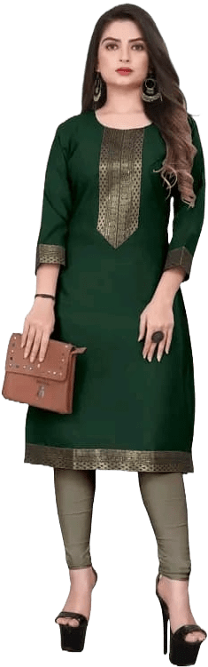 image *Kurti With Dupatta & Bottomwear* Fabric: Rayon - Image 2