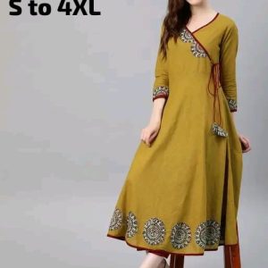 Gallery Women's Kurtis & Kurtas   Cotton Blend Sleeve Length: Three-Solid Sizes: XS  S  M  L  XL  XXL  XXXL 4XL  5XL  6XL  7XL  8XL