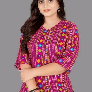 Charvi Drishya Kurtis Fabric: Cotton Blend Sles