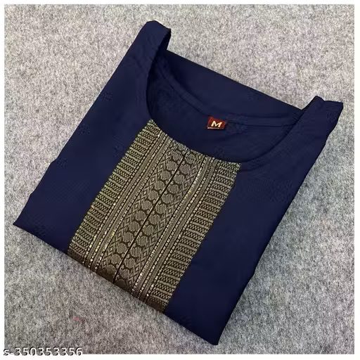 rc556_512 Cotton Slub Straight Kurti Women Kurta Set - Image 3