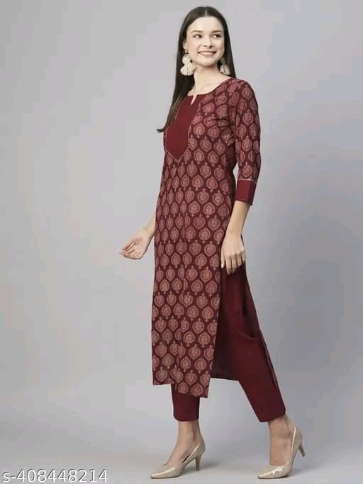 WhatsApp Image 2025-12-28 at 10.33.54 AM (1) New Trendy Kurta Sets Cotton Slub Three-Quarter Sleeves - Image 6
