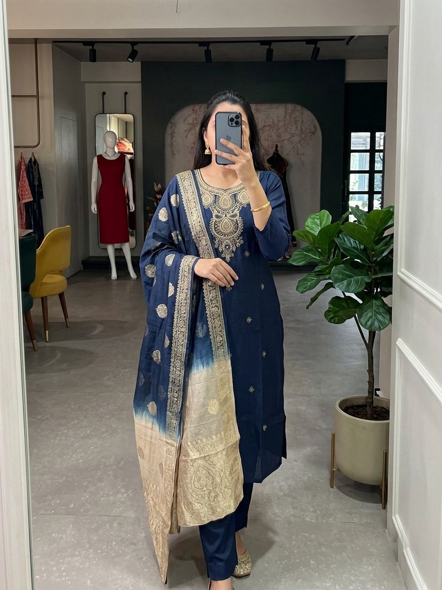 beautifully crafted kurti set, beautifully crafted kurti set,