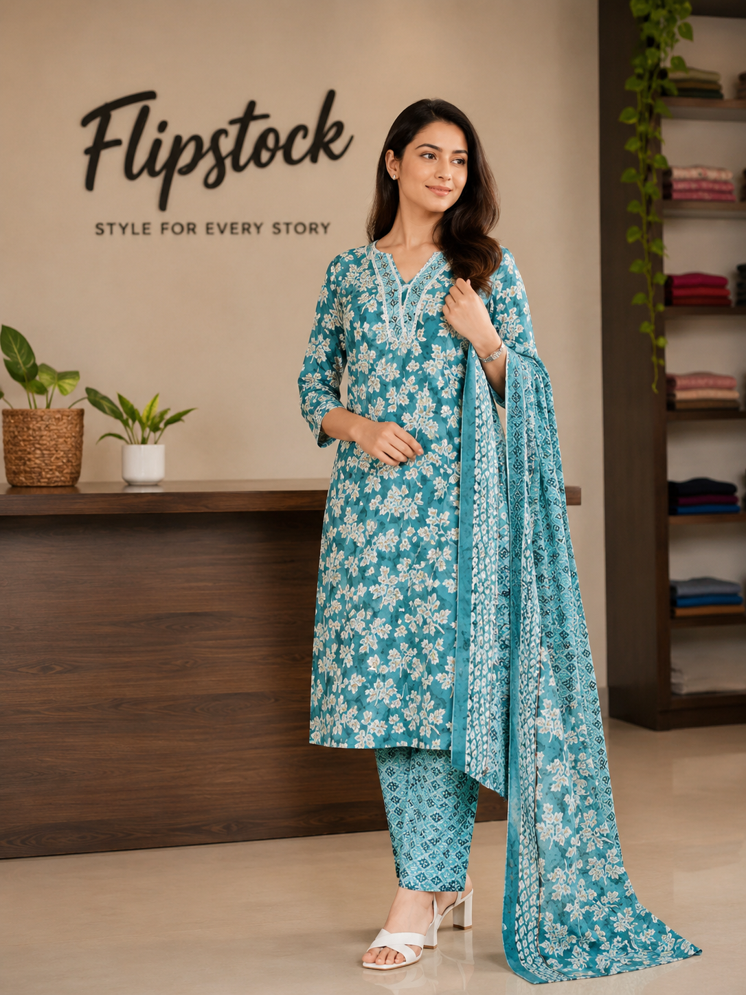 3 Piece Set Kurti flipstock.co.in