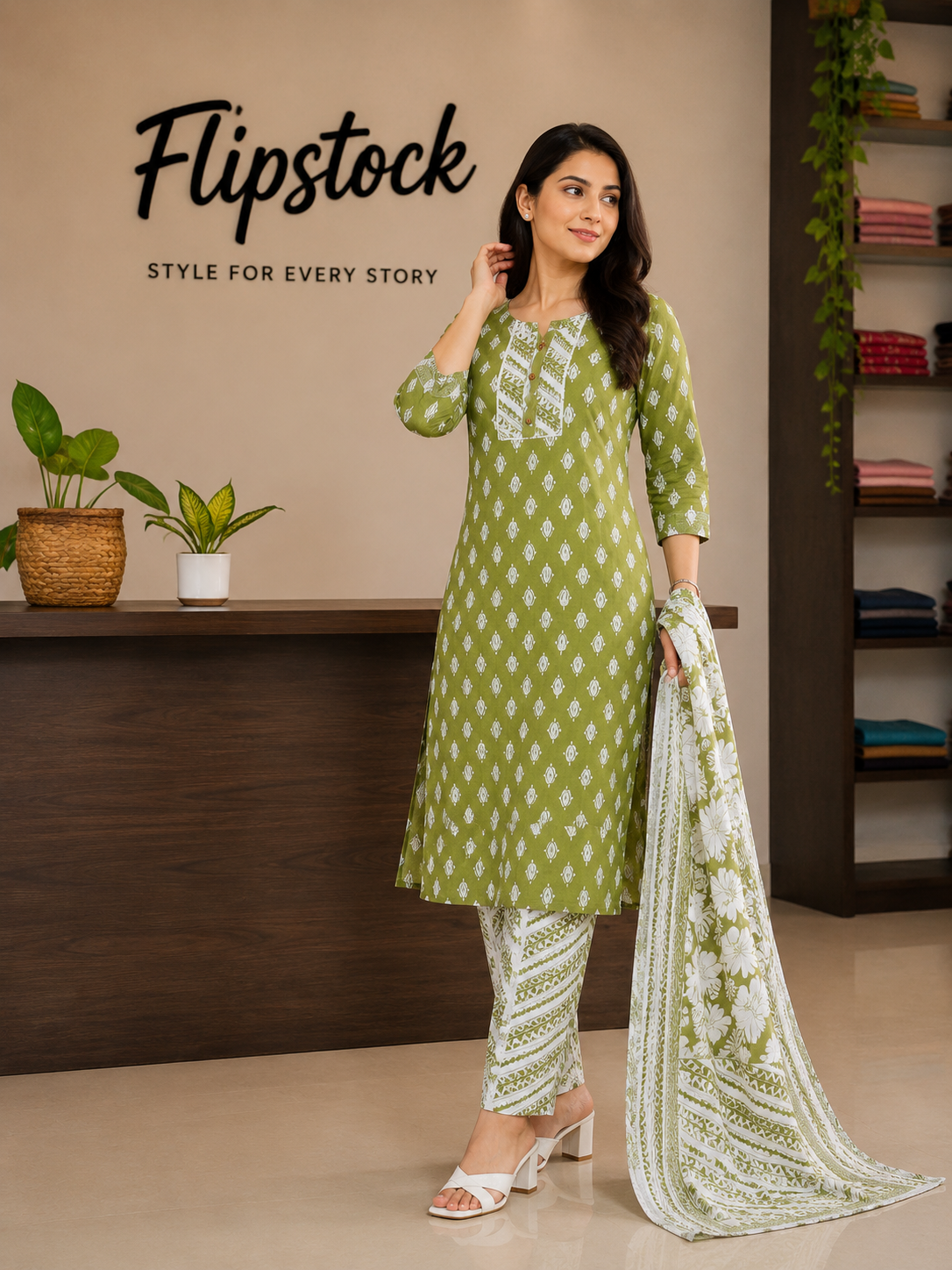3 Piece Set Kurti flipstock.co.in