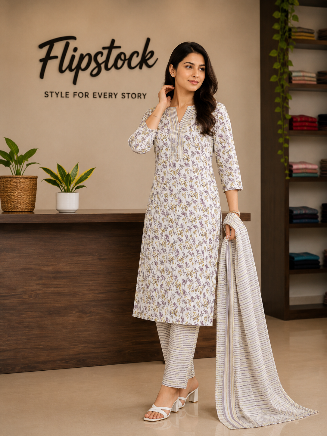 3 Piece Set Kurti flipstock.co.in