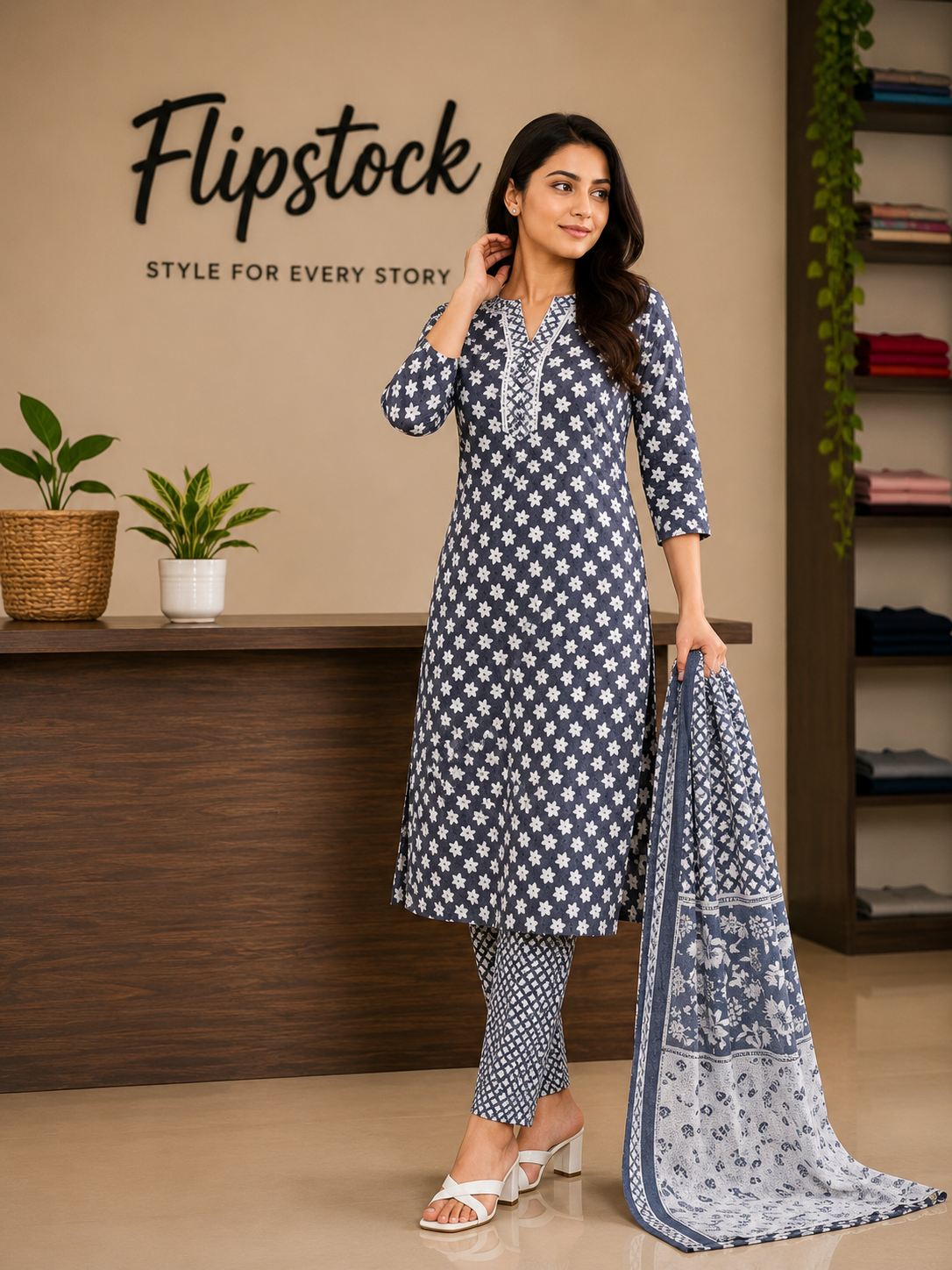 3 Piece Set Kurti flipstock.co.in