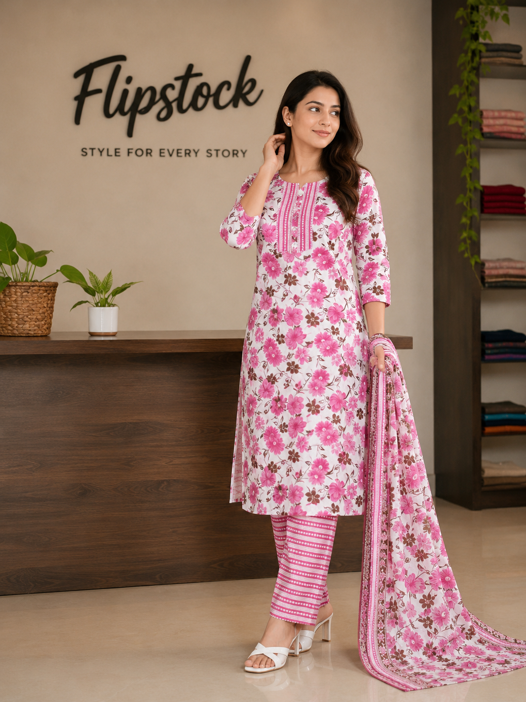 3 Piece Set Kurti flipstock.co.in