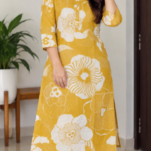 Floral Printed Rayon Cotton Top